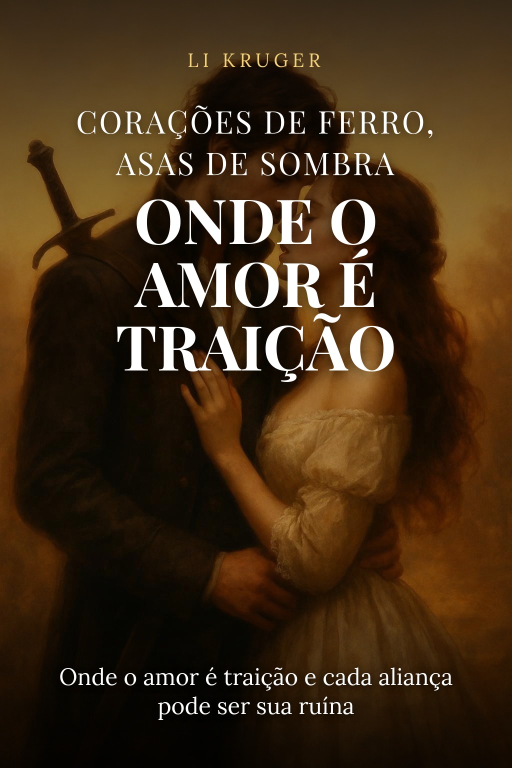 Capa do e-book Corações de Ferro, Asas de Sombra: Onde o Amor é Traição