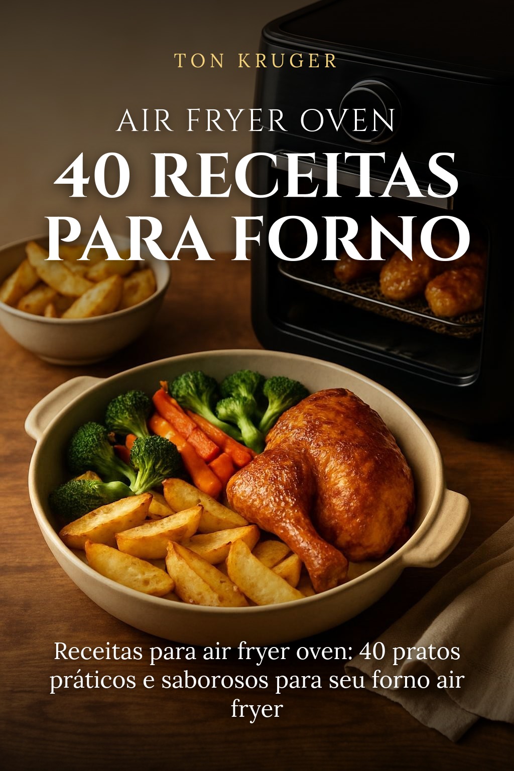 Capa do e-book Air Fryer Oven: 40 Receitas para Forno